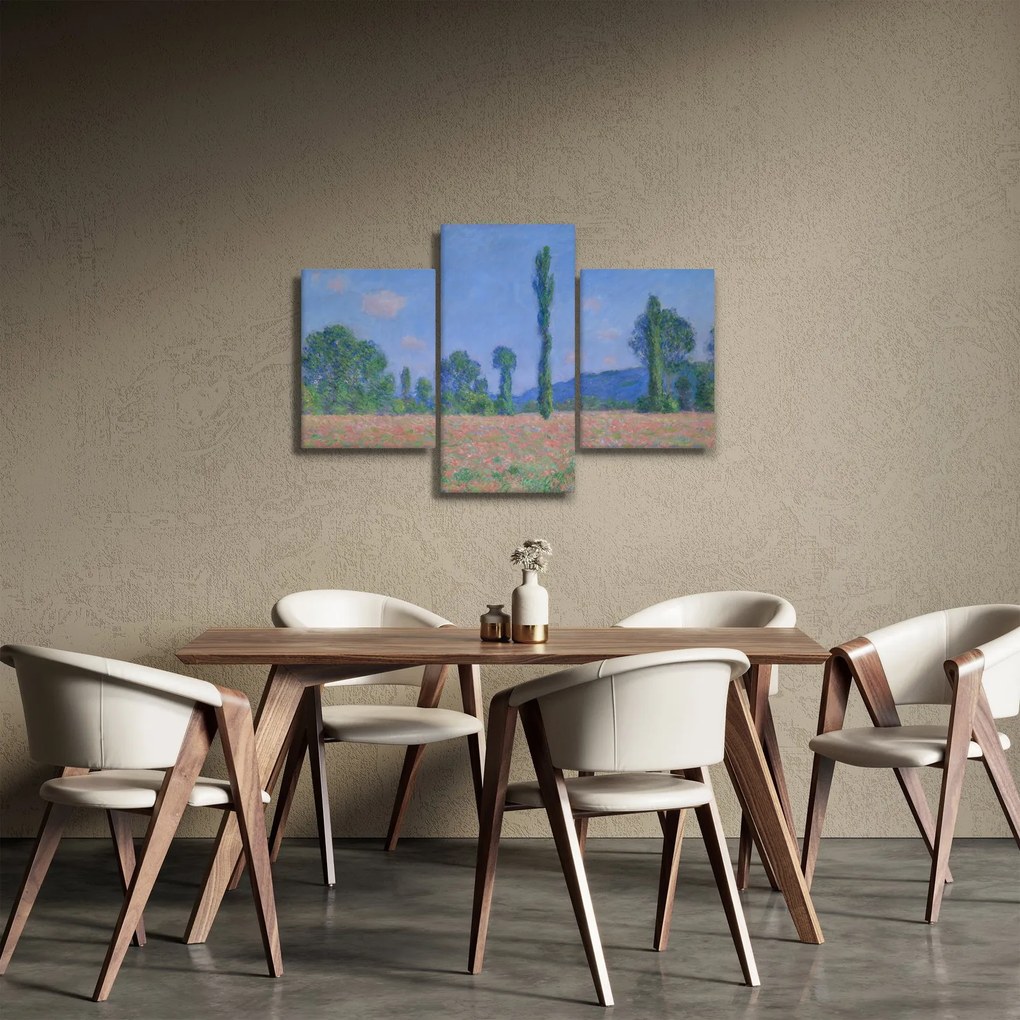 Tablou - Claude Monet, Poppy Field (Giverny), reproducere (90x60 cm)
