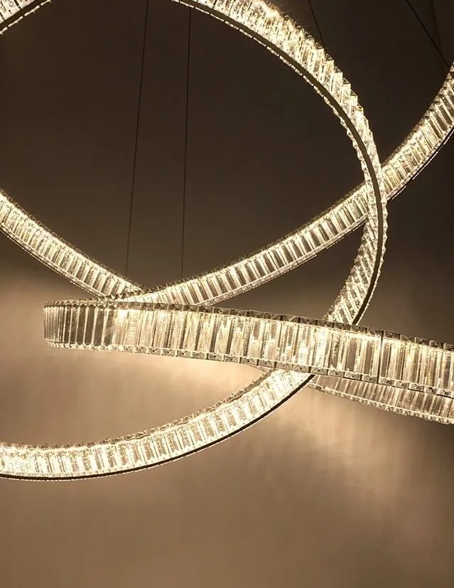 Lustra LED moderna design deosebit CHARMES 130 crom