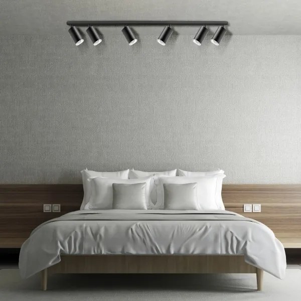 Spot LED RGBW dimabil pentru baie TURYN 6xGU10/6,5W/230V IP44 negru