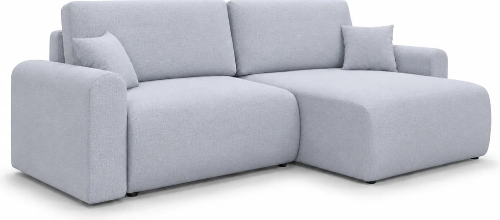 Set coltar extensibil reversibil NORDEN PAROS 250x140 cm, gri deschis