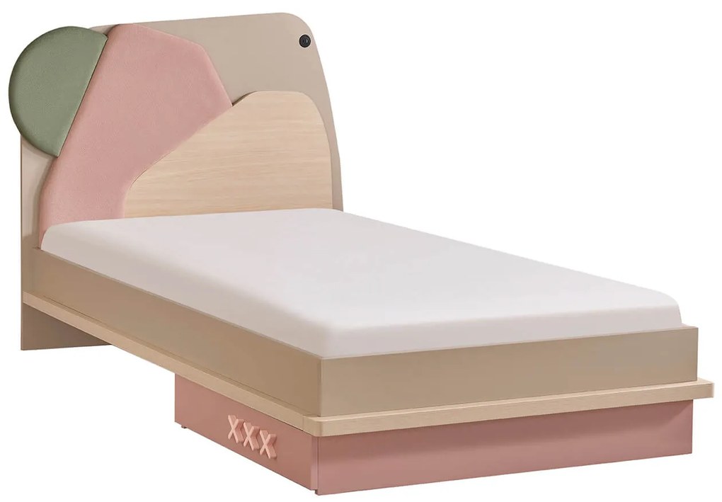 Pat pentru copii 100x200 cm ,   Design modern, colectia Nordic
