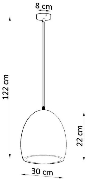 Lustră pe lanț FLAWIUSZ 1xE27/60W/230V