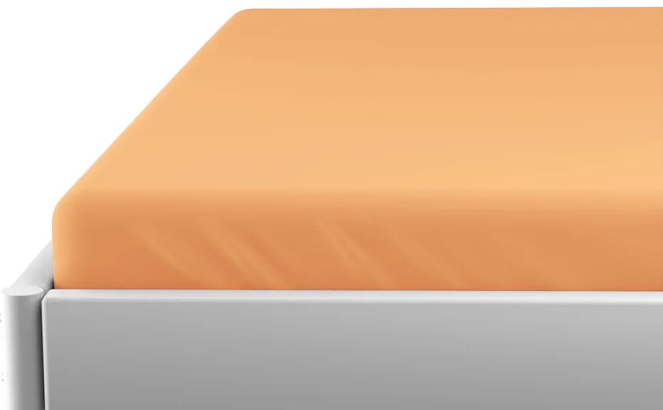 Cearsaf jersey pentru patut de copii EXCLUSIVE 60x120 cm somon
