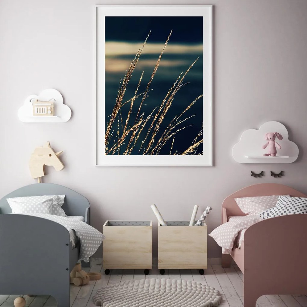 Poster - Detaliu de ierburi de apă (A4)