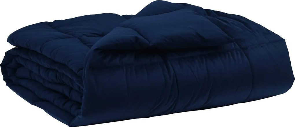 vidaXL Pilotă de vară Patos Albastru închis 155 x 220 cm Microfibră