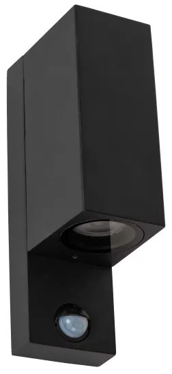 Corp de iluminat de exterior cu senzor Lucide 69802/02/30 ZARO 2xGU10/7W/230V IP65 negru
