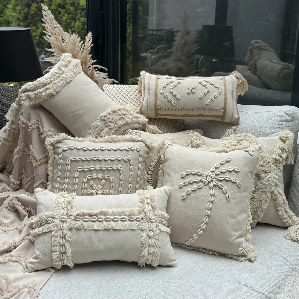 Față de pernă din bumbac 30x50 cm Seashells – Mioli Decor