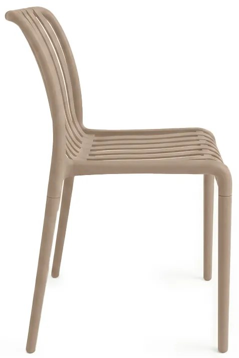 Scaun din plastic TREGO, bej