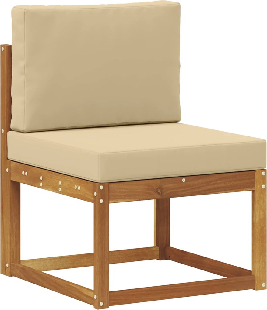 vidaXL Canapea Medie pentru Exterior Lemn Solid de Acacia