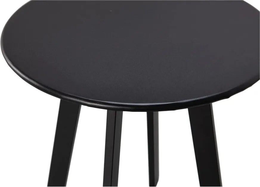 Măsuță auxiliară de grădină WOOOD Fer, ø 40 cm, negru