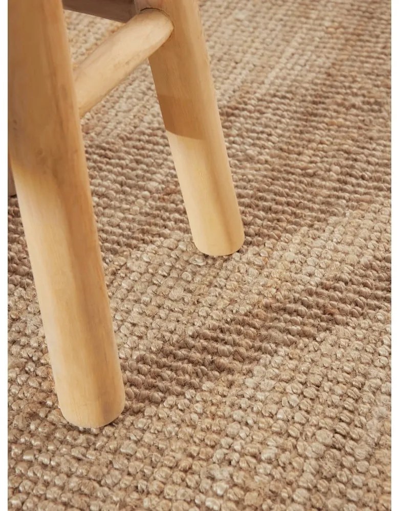 Covor în culoare naturală rotund din iută ø 160 cm Bouclé Jaipur – Hanse Home