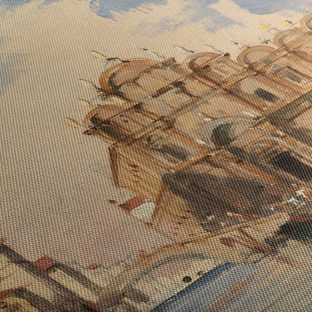 Tablou - Jules-Romain Joyant, The Scuola di San Marco, Venice, reproducere (cu ceas) (90x30 cm)