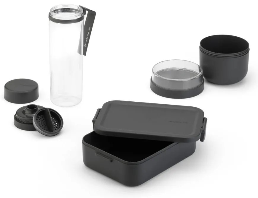 Cutii pentru prânz 3 buc. cu sticlă Make &amp; Take – Brabantia