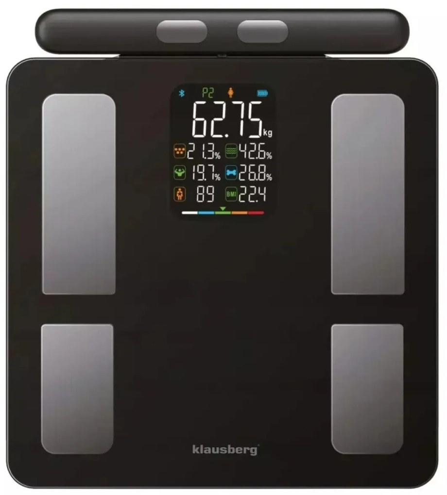 Cantar de baie cu indicatori corporali Klausberg KB 7856