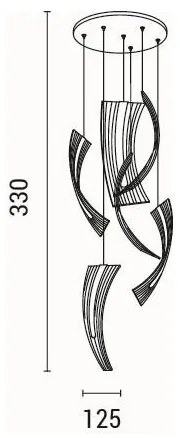 Lustră LED pe cablu 6xLED/10W/230V 3000K