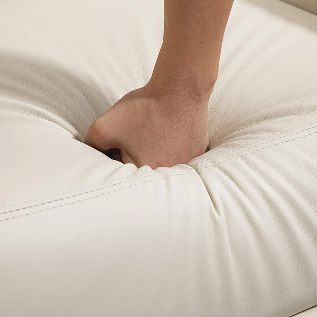 Fotolii recliner cu masaj 8 functii si 5 intensitati68x88x98cm, crem HOMCOM | Aosom RO