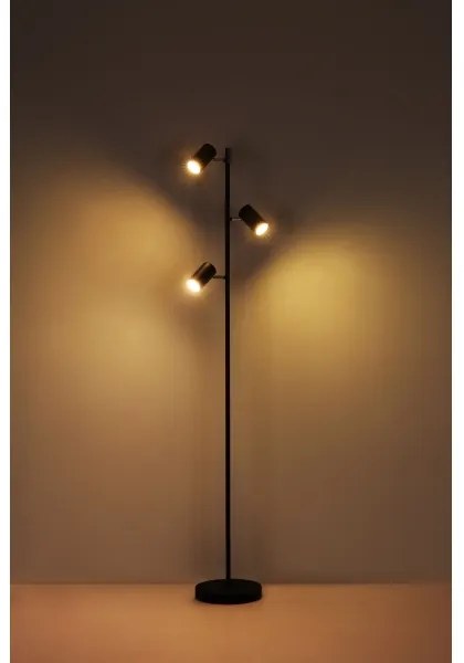 Lampadar Globo 57910SB ROBBY 3xGU10/5W/230V negru