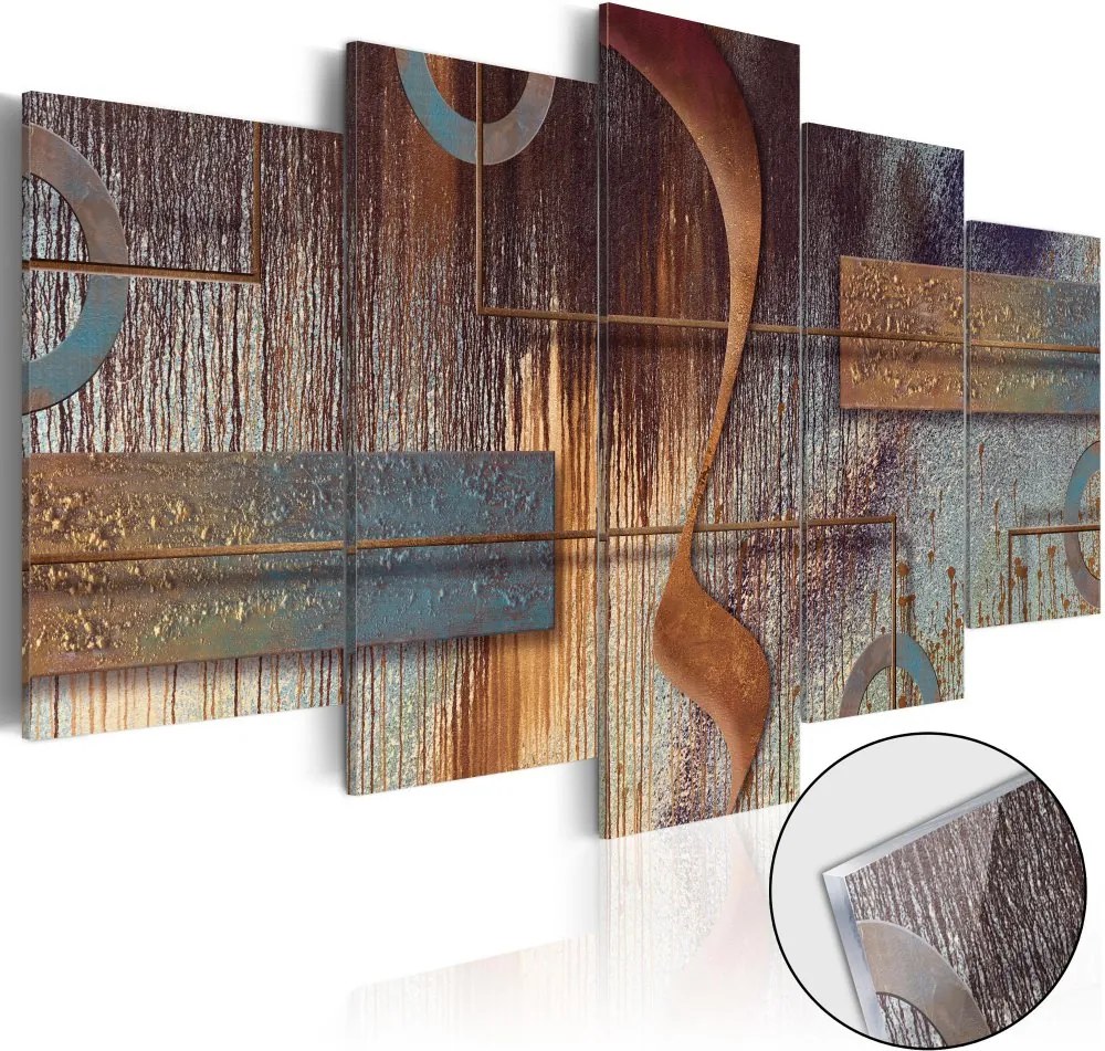 Bimago Imagine pe sticlă acrilică - Oriental Composition 200x100 cm