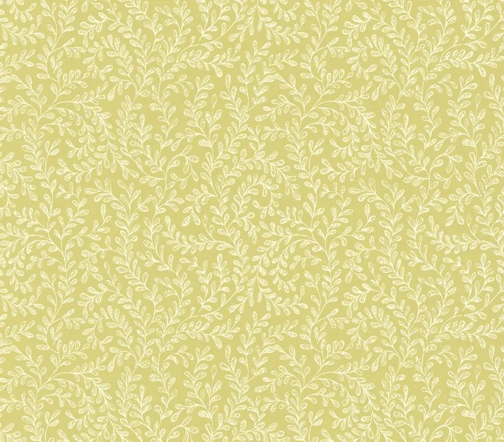 Tapet Audley, Yellow Luxury Leaf, 1838 Wallcoverings, 5.3mp / rola