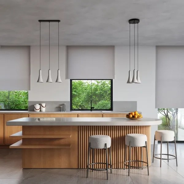 Lustră pe cablu Sollux SL.1225 REA 3xE14/12W/230V beton