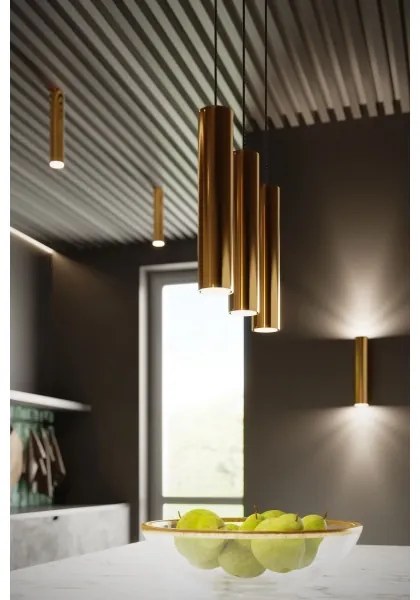 Lustră pe cablu Sollux SL.1201 LAGOS 3xGU10/10W/230V auriu