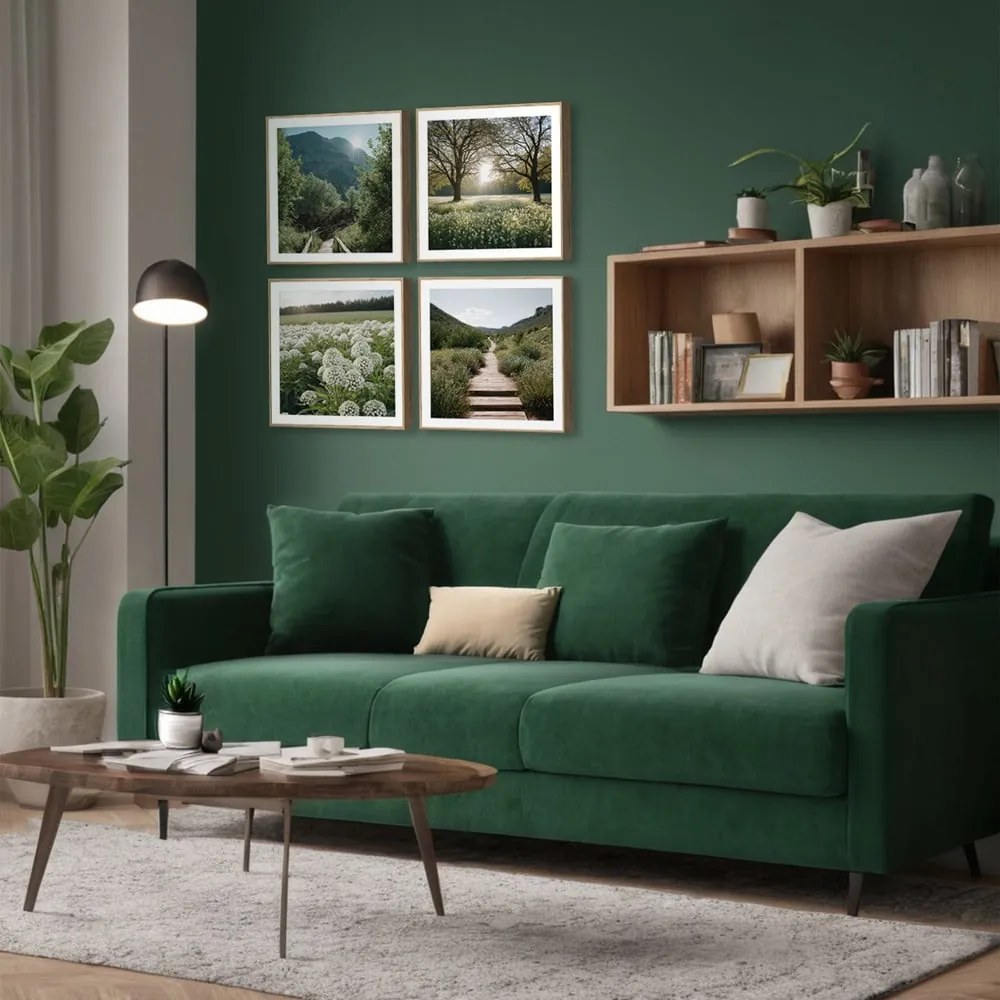 Tablouri 4 buc. 30x30 cm Sunrise Hike – knor