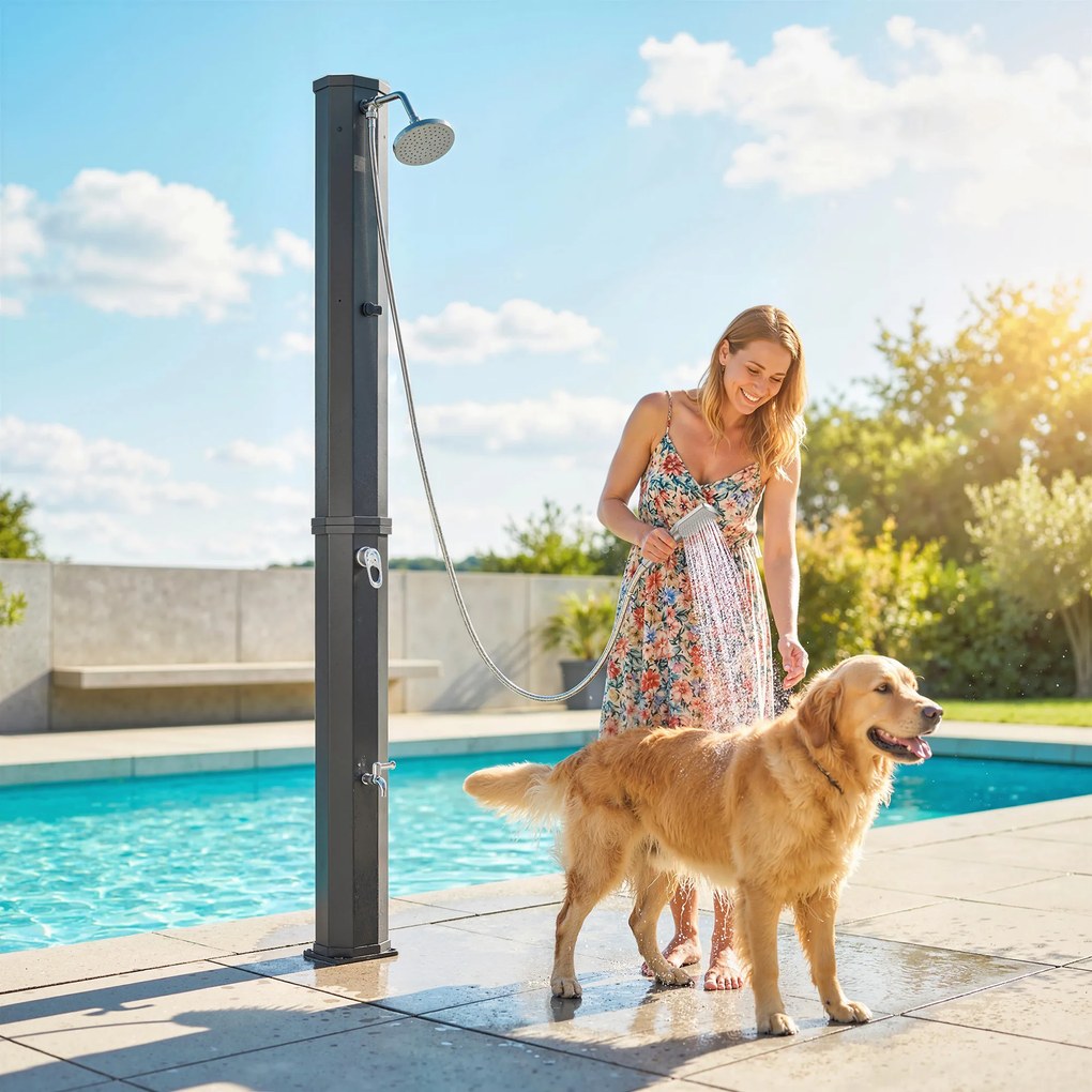 Outsunny Duș Exterior Ecologic cu Duș Portabil | Aosom Romania