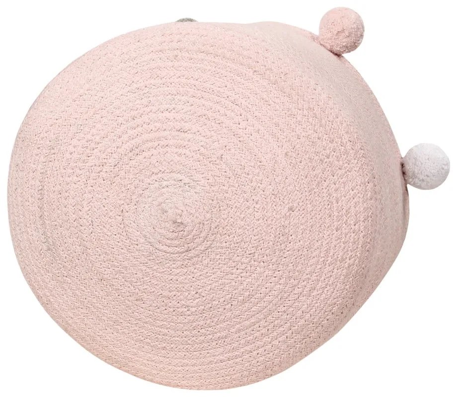 Coș de jucării pentru copii roz deschis din material textil ø 30x30 cm Bubbly – Lorena Canals