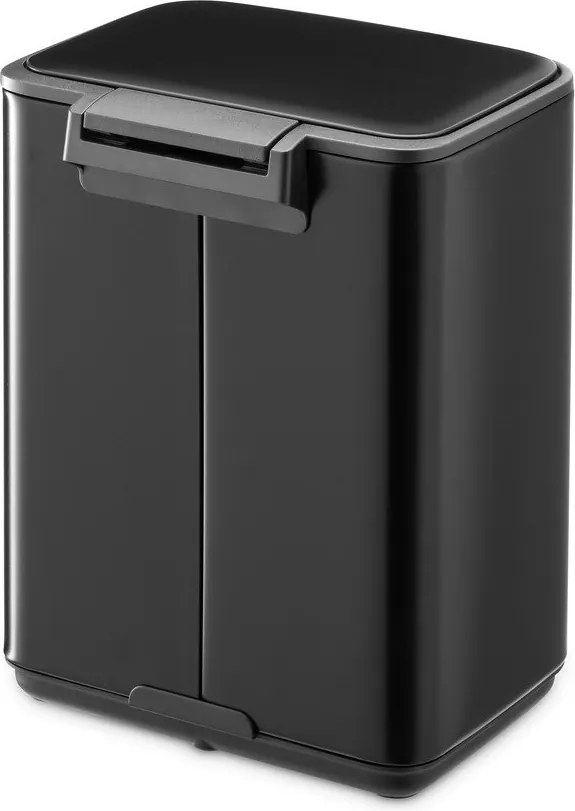 Coș de gunoi negru mat cu pedală din oțel 4 l Bo – Brabantia