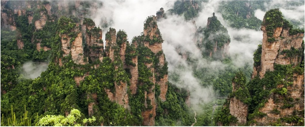 Tablou - Parcul Național Zhangjiajie, China (120x50 cm)