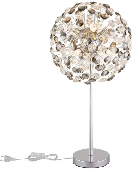 Lampă LED de masă Globo 64135TC KATRINA 8xG9/3,5W/230V crom lucios