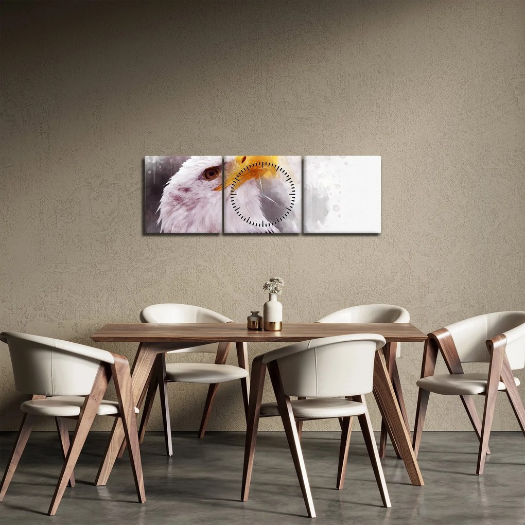 Tablou - Vultur (cu ceas) (90x30 cm)