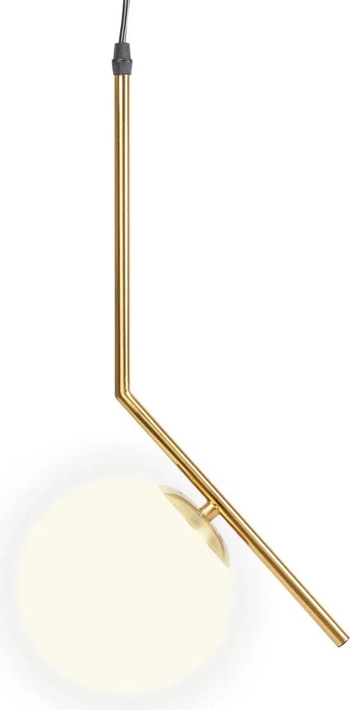 Pendul Nala Auriu Erste 140x15x45x10cm Lustra Moderna Metal Sticla E14 40W Corp Iluminat Elegant pentru Living Dining Dormitor Design Luxos Rafinat