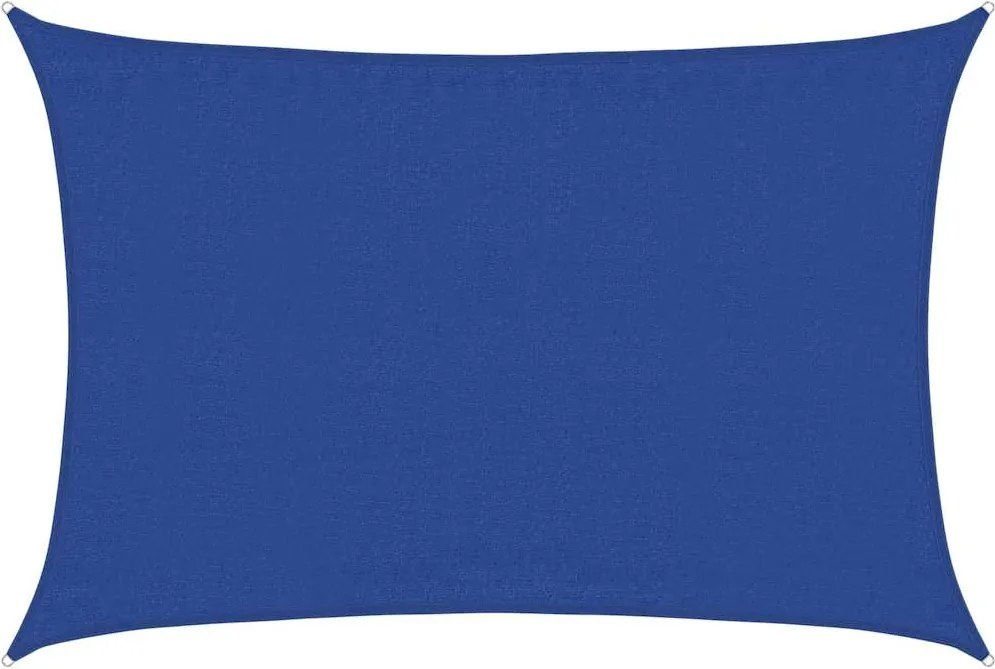vidaXL Pânză parasolar albastru dreptunghiular 3,5x4,5m HDPE 160 g/m²
