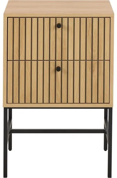 Noptieră OLIVIA cu sertare, stejar