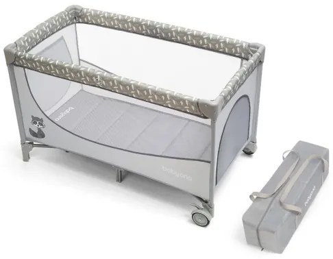 Pătuț pliabil BASIC gri BabyOno
