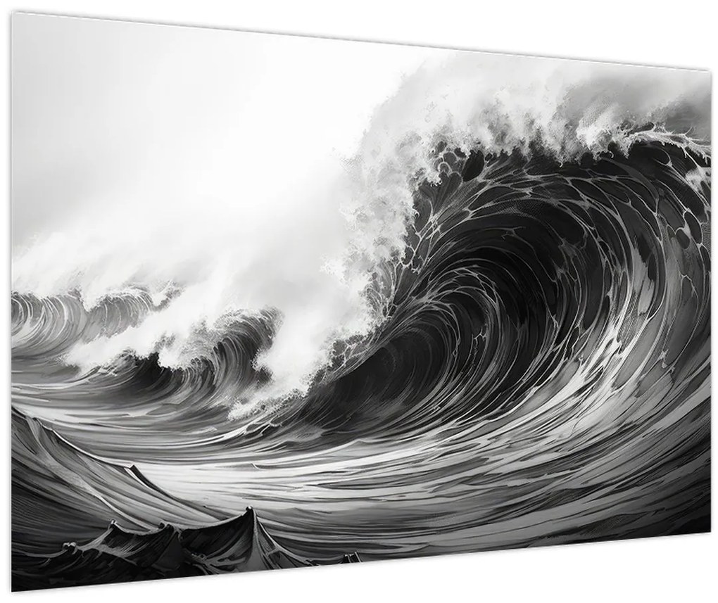 Tablou - Pictura valurilor (90x60 cm)