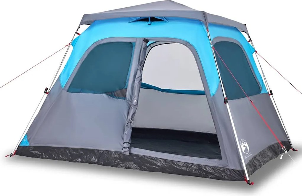 vidaXL Cort de familie cupolă 6 persoane, setare rapidă, albastru