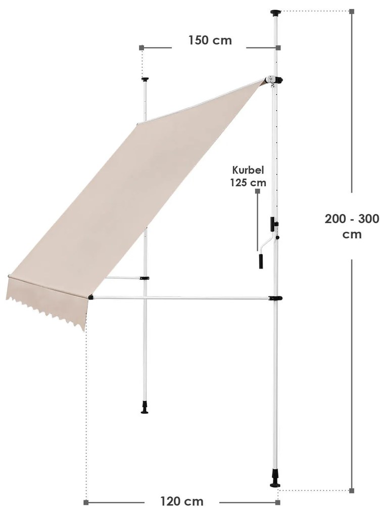 Copertinã "Kuweit" 150 x 120 bej