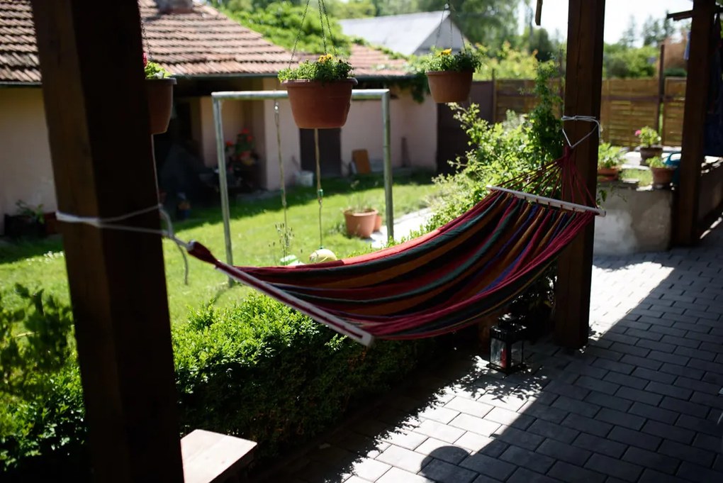 Hamac colorat pentru 2 persoane 190x150 cm