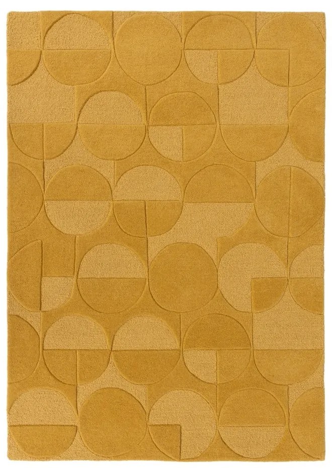 Covor din lână Flair Rugs Gigi, 120x170 cm, galben