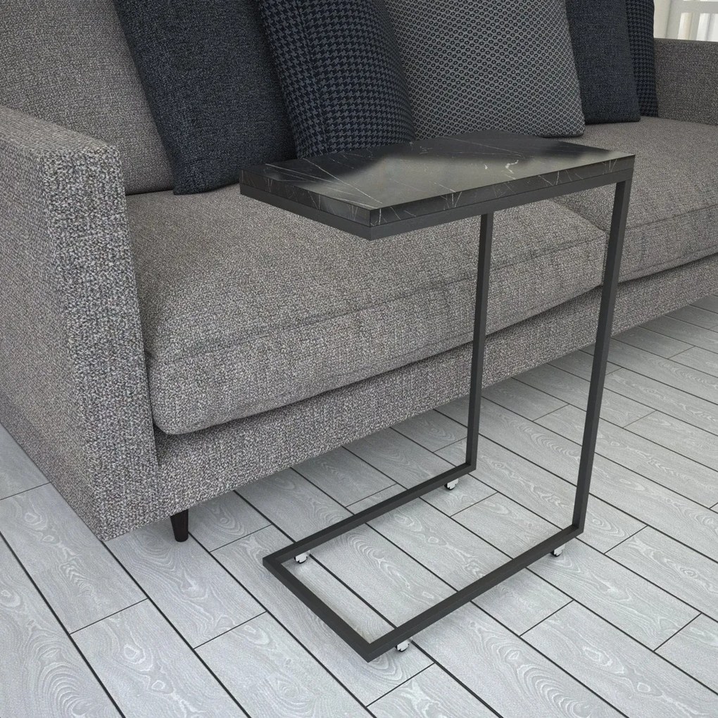 Masă pliantă Callen Black Marble