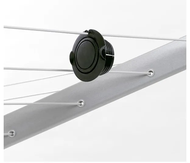 Suport pentru uscator de rufe exterior Brabantia 90300211, Ø35mm, Metal galvanizat, In pamant sau beton, Inox