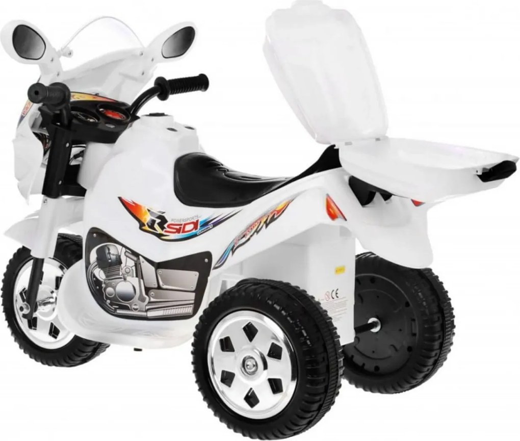 Motocicleta Electrica cu Acumulator Pentru Copii NOVOKIDS™ Moto Classico 88, 3-6 ani, Max 25 kg, Cu Melodii si Lumini, Trotineta Electrica, 3 Roti,