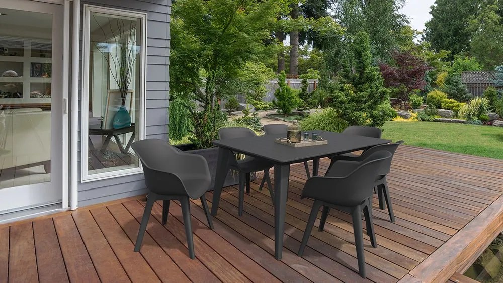 Masă Lima, 74 cm, grafit