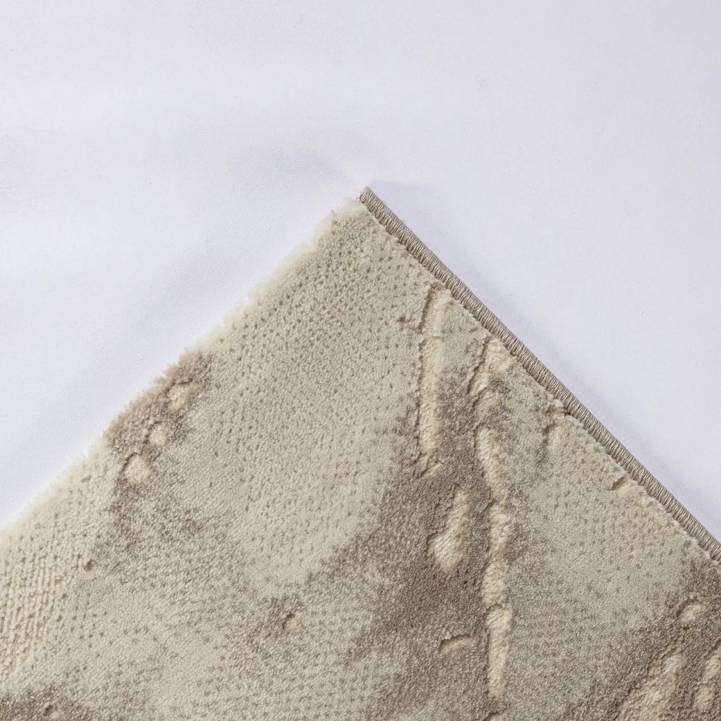 Covor Modern Living , Dormitor Dreptunghiular Marmara T159A Crem Bej (Alege dimensiunea: 250 x 350)