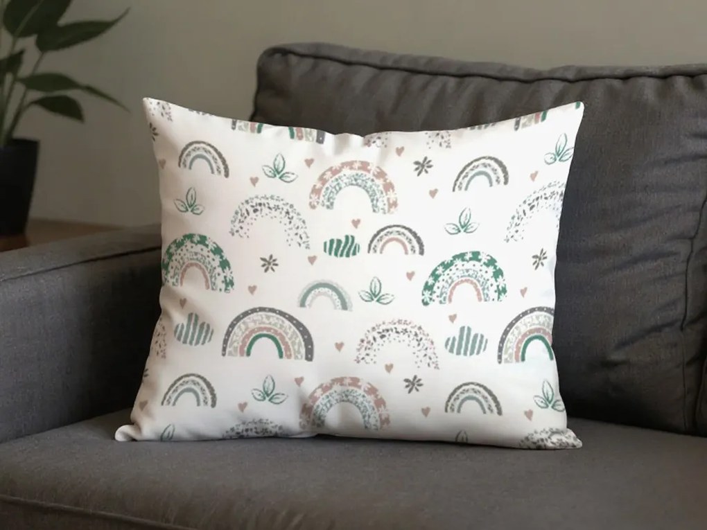 Set de 2 huse decorative pentru perna RAINUBI 40x60 cm, alba