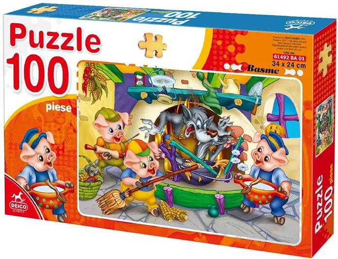 Puzzle 100 piese Animale Domestice