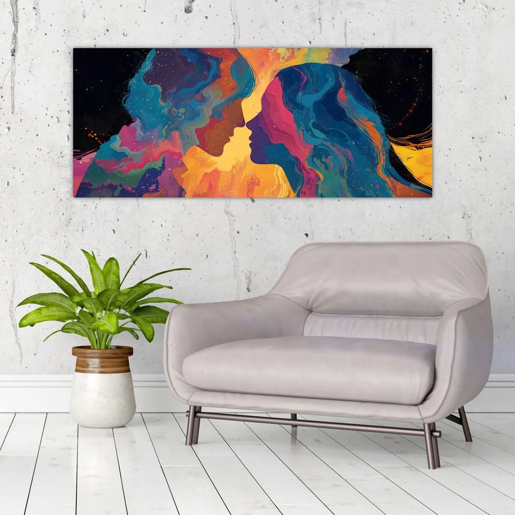 Tablou - Dragoste cosmică (120x50 cm)