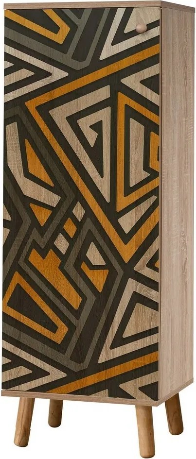 Dulap pentru pantofi Mega Sonoma Oak Triangle